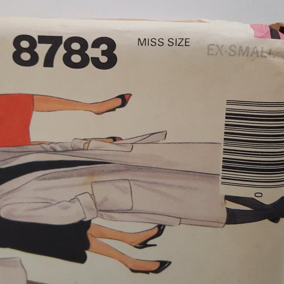 Vintage McCall's Sewing Pattern 8783 Miss Ex-Small Nancy Heller - Picture 2 of 10